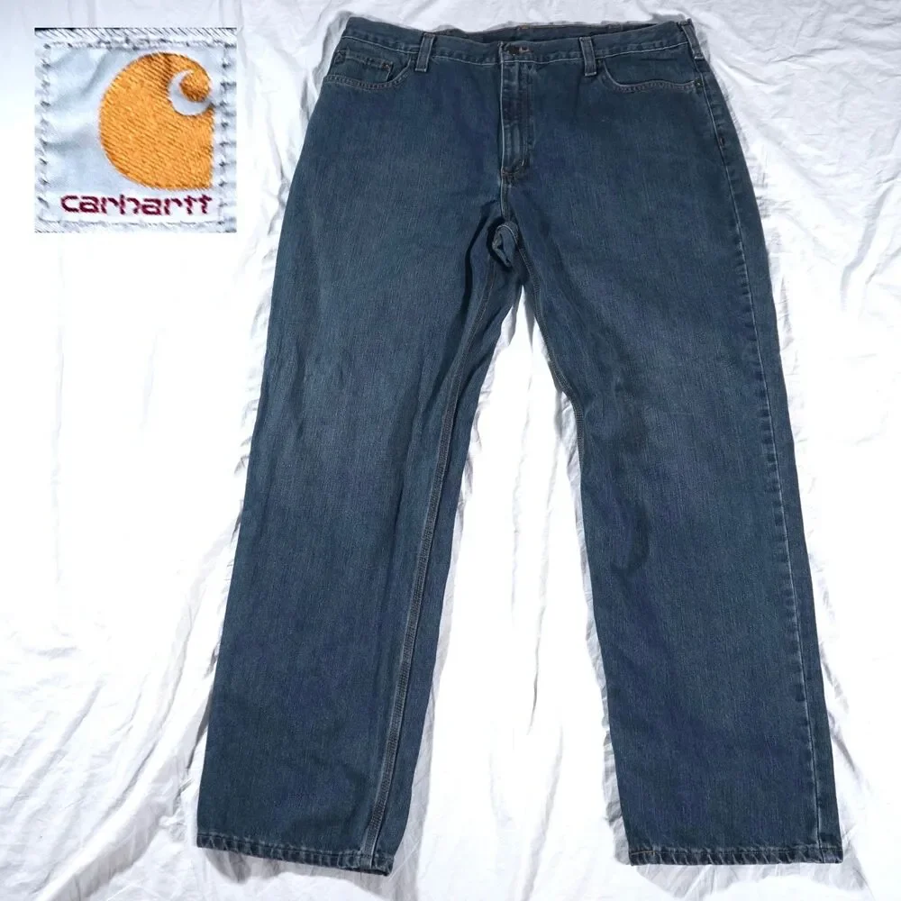 Carhartt Relaxed Fit Blue Jeans Workwear 40x34